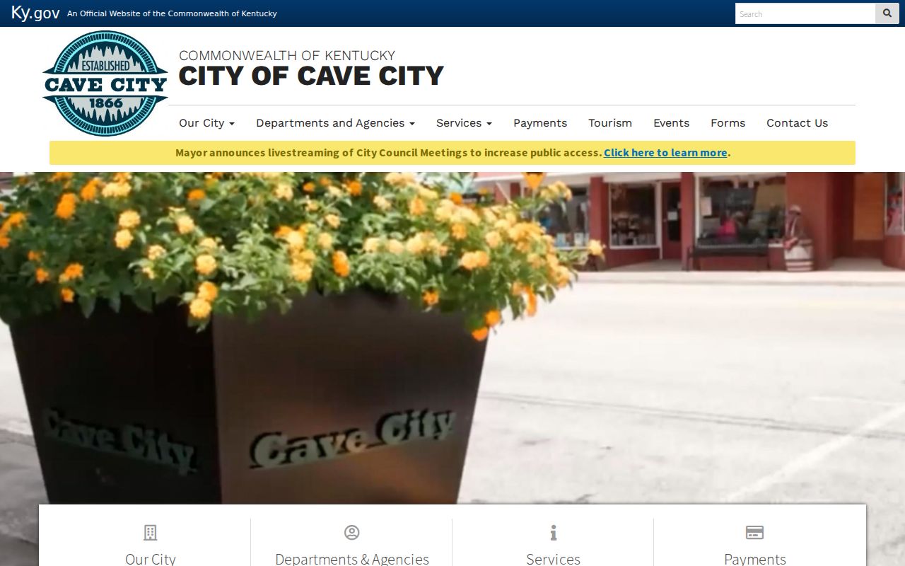 Cave City criminal records and Barren County official city services