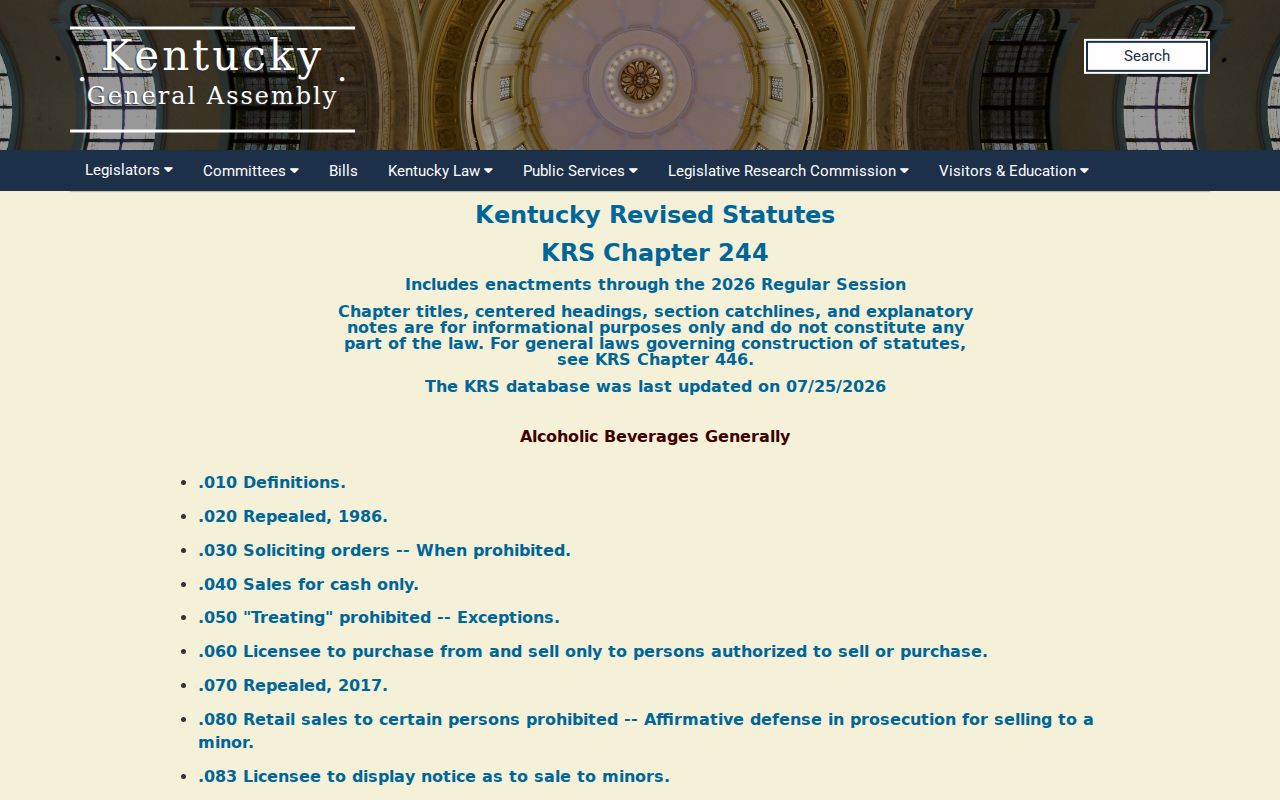 Barren County sex offender check source in Kentucky Revised Statutes Chapter 17